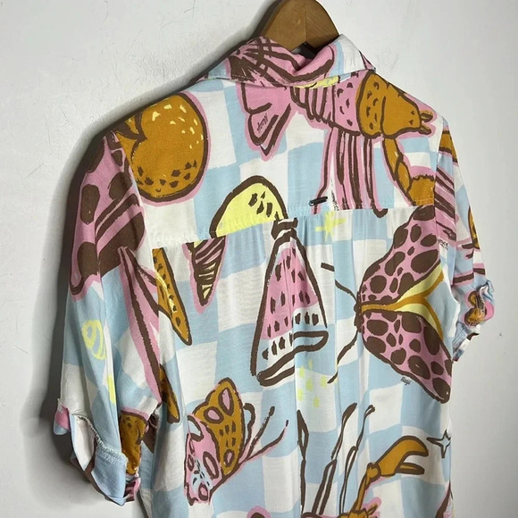 Maaji Anthropologie Seashore Fest Blake Novelty Print Beach Resort Wear Coverup - Picture 5 of 15